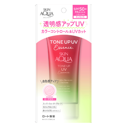 🇯🇵Japanese ROHTO Sunplay Skin Aqua Beauty and Brightening Sunscreen Cream SPF50+ PA++++ 80g Skin Aqua Tone-up UV Essence スキンアクア(skin aqua) トーンアップUVエッセンス日焼け中めtransparencyアップ
