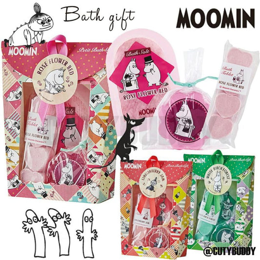 🇯🇵日本 MOOMIN VALLEY小巧沐浴組禮盒(3款) Bath set ムーミン プチバスギフト しらかばの森 グリーン調でウッディな香りのバスセット