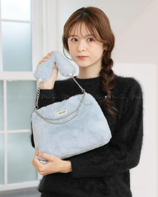 🇯🇵 JAPAN ♥ MARY QUANT Double-chain plush 2-way bag
♥ 雙鏈毛絨絨2way袋(3色入)
🔎 ɪᴛᴇᴍ ɴᴏ.: SS-jr225-814093