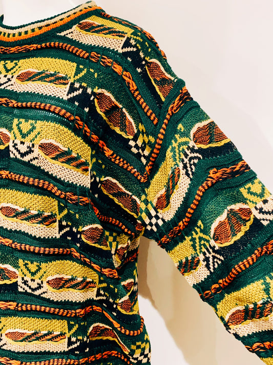 🇯🇵Japanese Vintage| Vintage Clothes - Notorious Sweater Coogi style 🔍ss-vin379