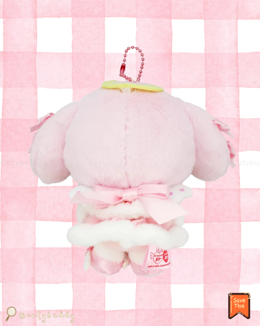 🇯🇵日本 ♡ Melody 天使與魔鬼系列毛公仔掛飾吊飾 MY MELODY & KUROMI 50TH & 20TH ANNIVERSARIES