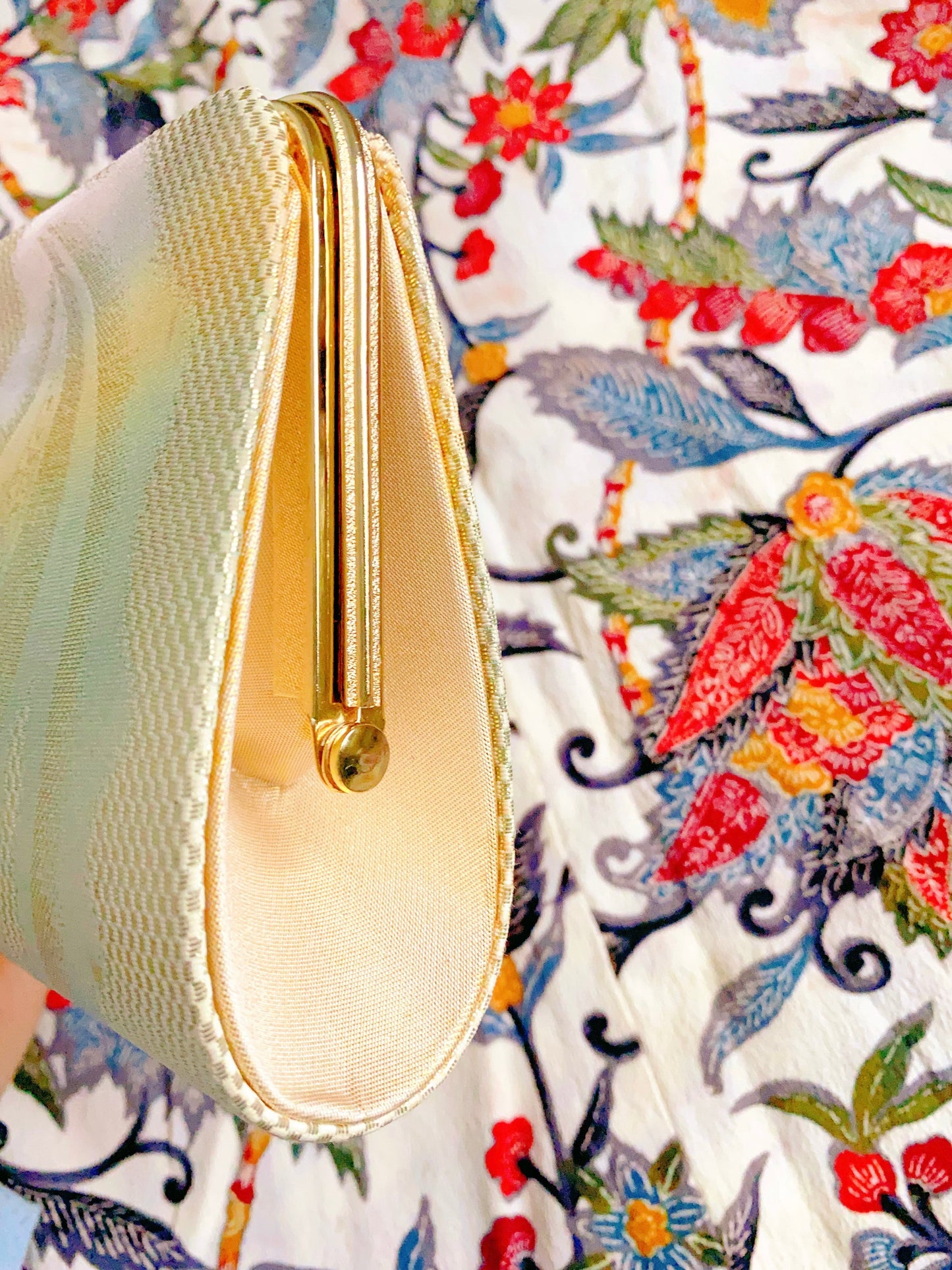 🇯🇵JAPAN Vintage ♡ Bags (Frame Purse/Frame Clutch/Kuchi Bag/Wallet)｜🇯🇵Japanese Vintage ♡ Bags (Kinran Nishijin-ori Wafuku Handbag/Kuchi Bag/Wallet)｜🔎 ss-vin337