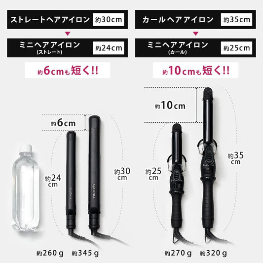 🇯🇵日本 SALONIA Mini 直髮夾 曲髮夾 mini Straight & Curl Iron サロニア ミニ ストレート カール ヘアアイロン