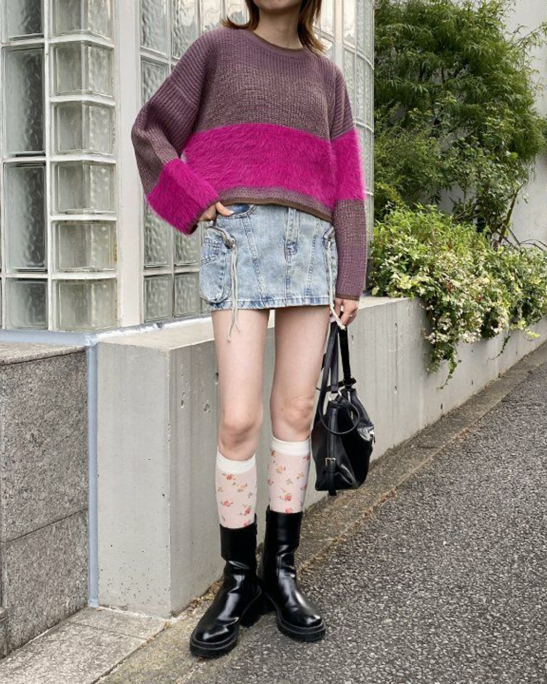 🇯🇵 JAPAN ♥ AS KNOW AS PINKY Feather yarn gradient knit sweater (3 colors) 🔎 ITEM NO.: SS-jspn0659