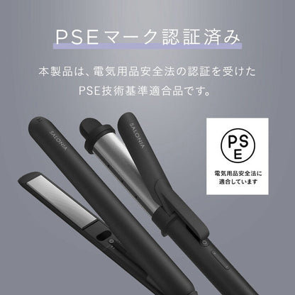 🇯🇵日本 ♡ SALONIA Premium Line Smooth Shine Curl Hair Iron 絲滑順亮捲髮棒 32mm SAL23106BK