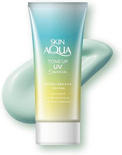 🇯🇵Japanese ROHTO Sunplay Skin Aqua Beauty and Brightening Sunscreen Cream SPF50+ PA++++ 80g Skin Aqua Tone-up UV Essence スキンアクア(skin aqua) トーンアップUVエッセンス日焼け中めtransparencyアップ