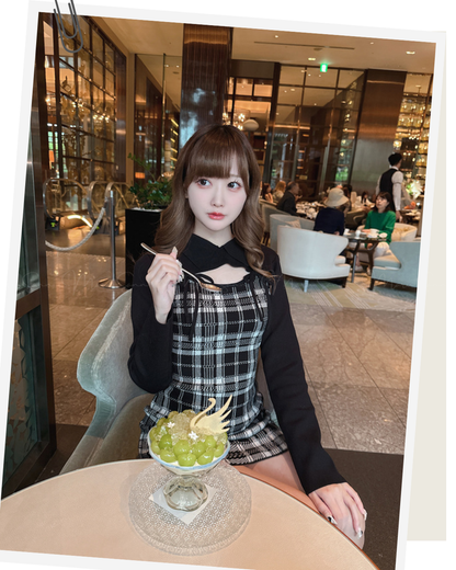 🇯🇵 JAPAN ♥ 
格紋小性感針織連身裙
🔎 ɪᴛᴇᴍ ɴᴏ.： SS-jgru13730