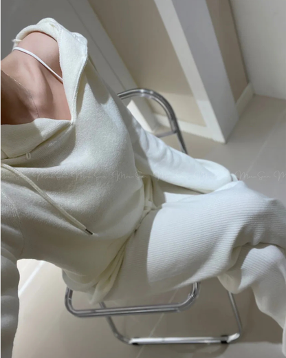 🇰🇷KOREA ♥ 安哥拉羊毛混紡連帽衫（2色）🔎 ɪᴛᴇᴍ ɴᴏ：SS-KSS96904371