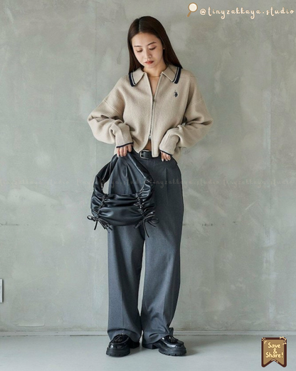 🇯🇵JAPAN ♥ 
U.S. POLO ASSN. Collar Line Knit
POLO Limited Edition Short Cute Preppy Cardigan ◍ Available in 4 colors 🧾 ITEM NO.：jrqd73810