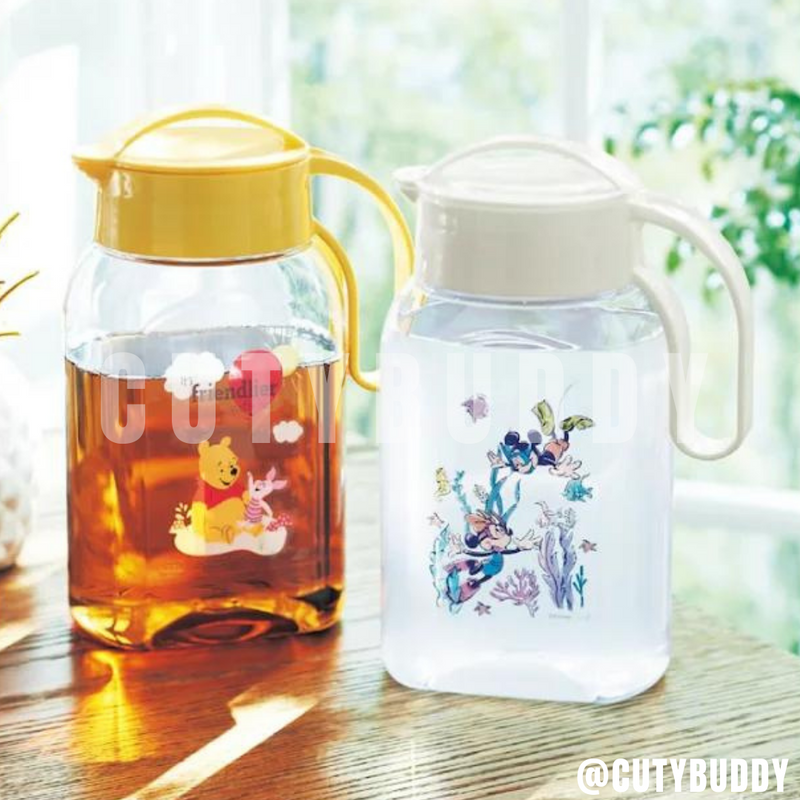 🇯🇵日本製DISNEY冷熱2用水壺 1.8L DISNEY Water Bottle  ディズニー 熱湯も注げる洗いやすい縦横兼用冷水筒１．８リットル［ 日本製 ］