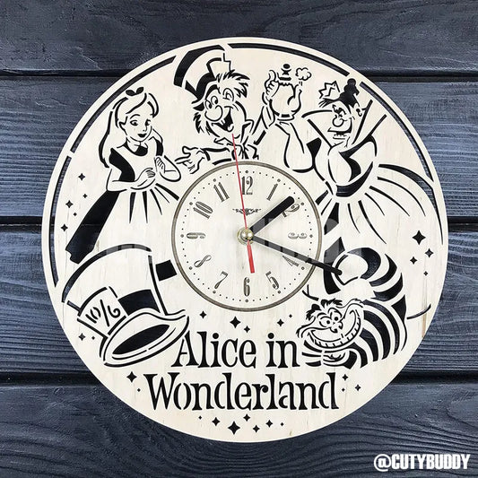 🇯🇵Japan ALICE Openwork All Handmade Wooden Wall Clock 02 ALICE wood wall clock アリス時計