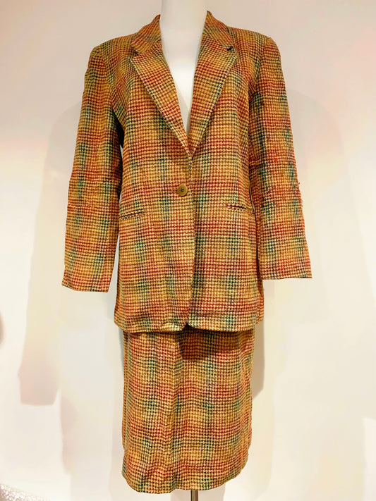 🇯🇵Japanese Vintage｜Vintage Clothes - Fine Plaid Wool Suit 🔎 ss-vin389