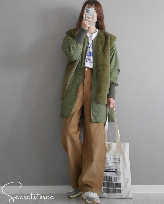 🇯🇵Japan｜3-way mixed material fur vest outer coat ★ SS-cc69208657