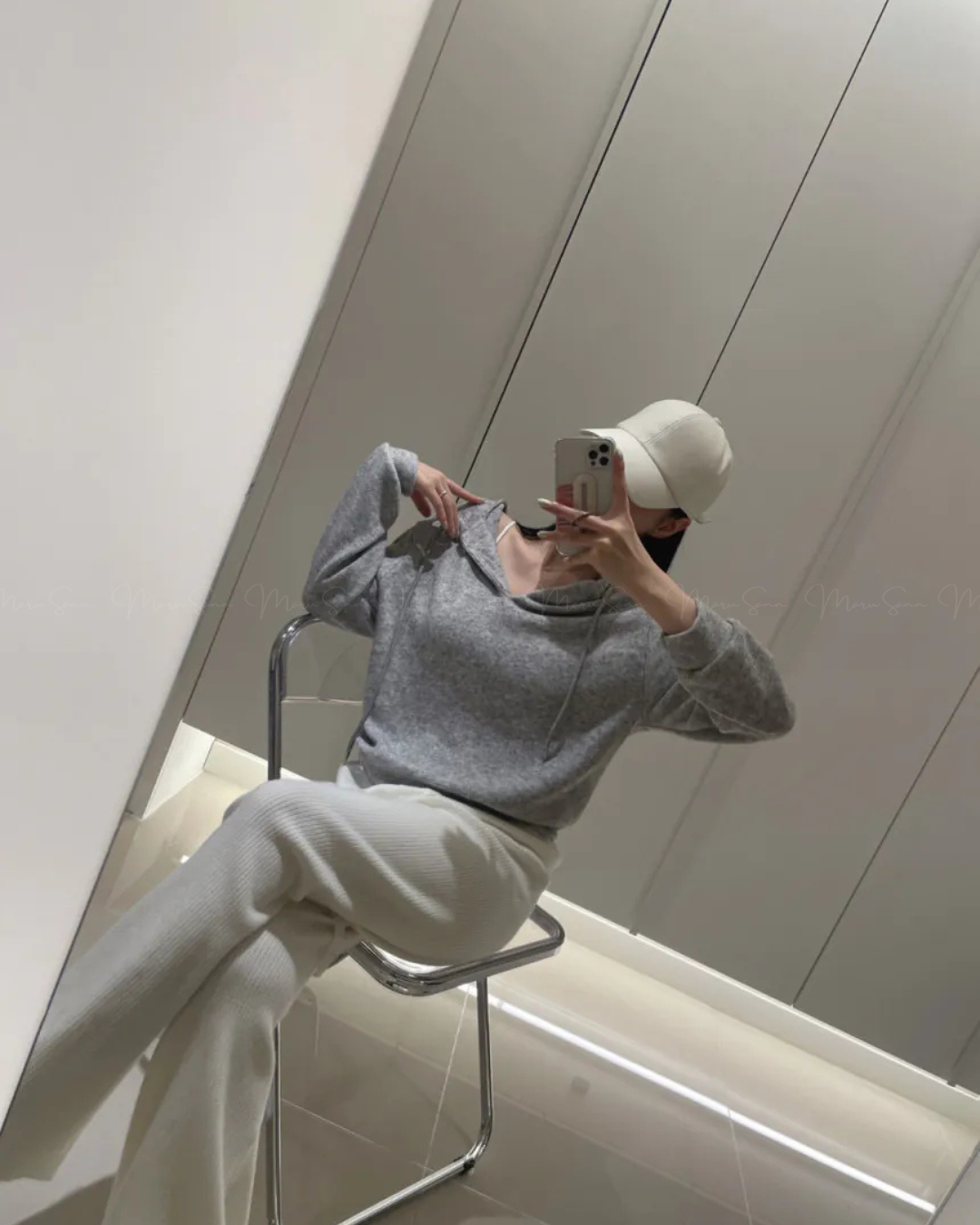 🇰🇷KOREA ♥ 安哥拉羊毛混紡連帽衫（2色）🔎 ɪᴛᴇᴍ ɴᴏ：SS-KSS96904371