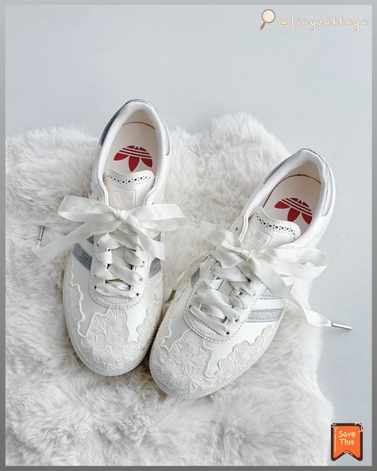 🇯🇵日本 ♥
ADIDAS SAMBA OG 2026年限定 Sneakers
白珠光蕾絲灰銀 銀蔥 奶油白 平底女鞋