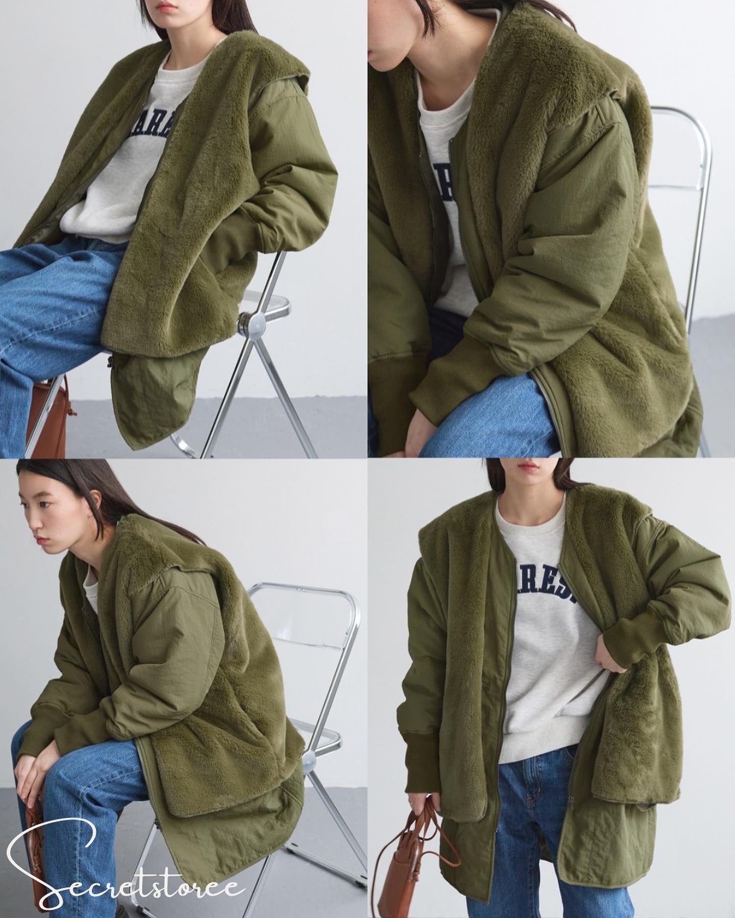 🇯🇵Japan｜3-way mixed material fur vest outer coat ★ SS-cc69208657