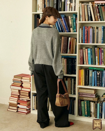 🇯🇵JAPAN ♥ 
U.S. POLO ASSN. Collar Line Knit
POLO Limited Edition Short Cute Preppy Cardigan ◍ Available in 4 colors 🧾 ITEM NO.：jrqd73810