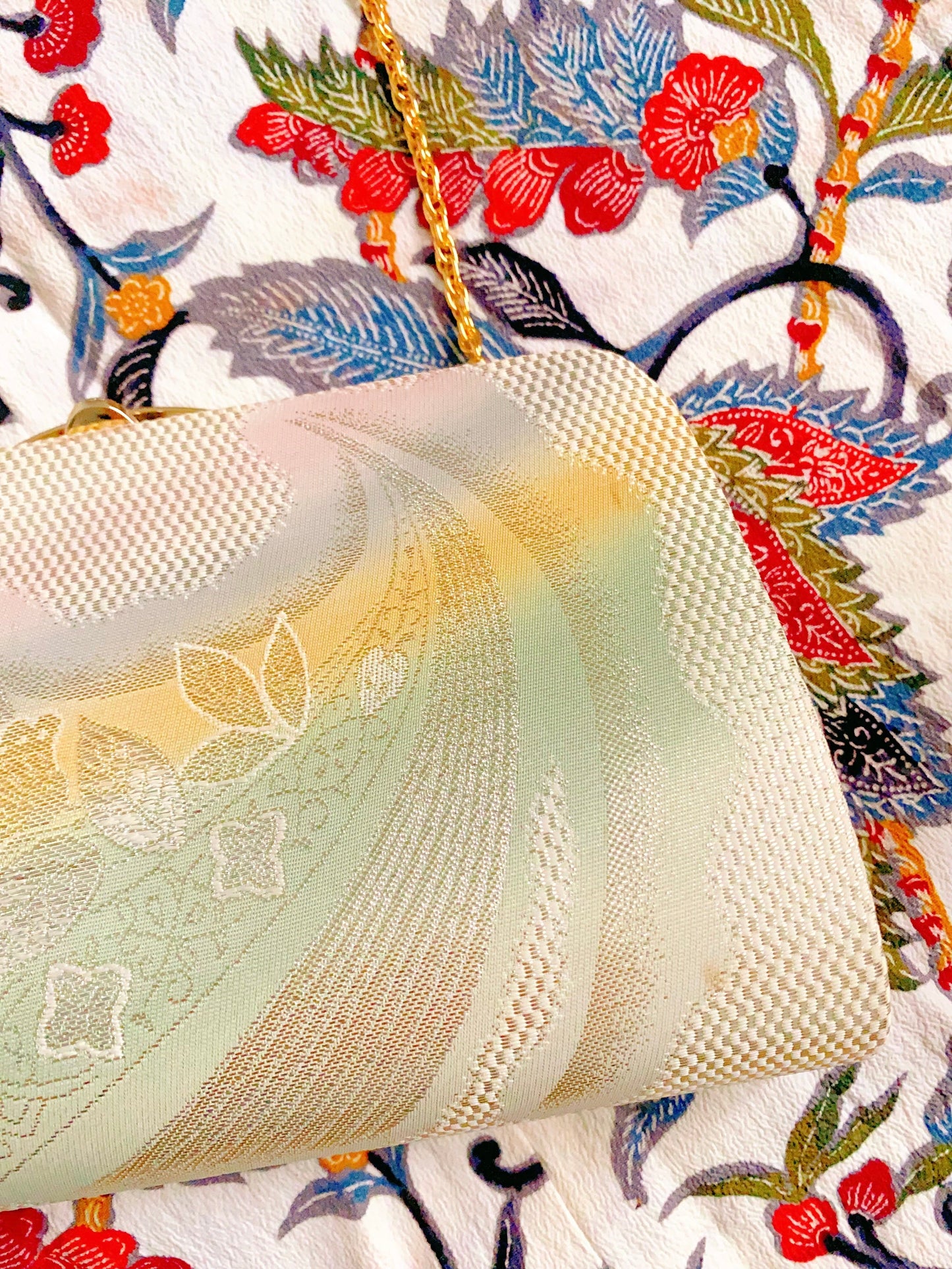 🇯🇵JAPAN Vintage ♡ Bags (Frame Purse/Frame Clutch/Kuchi Bag/Wallet)｜🇯🇵Japanese Vintage ♡ Bags (Kinran Nishijin-ori Wafuku Handbag/Kuchi Bag/Wallet)｜🔎 ss-vin337