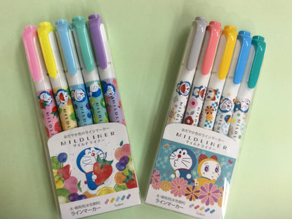 🇯🇵Japan Doraemon Mildliner 5-Color Set
